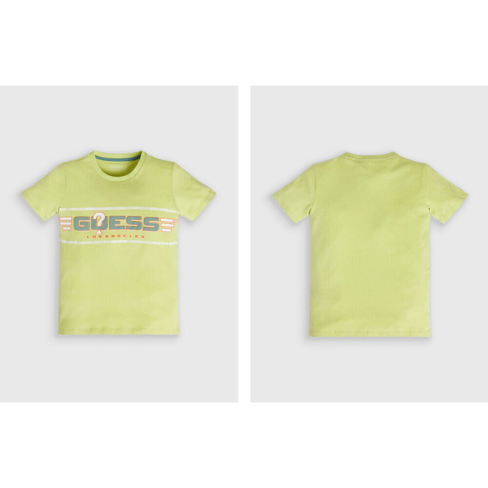 Guess Boy's T-shirt L3RI17 K8HM0 Orange Regular Fit size 16